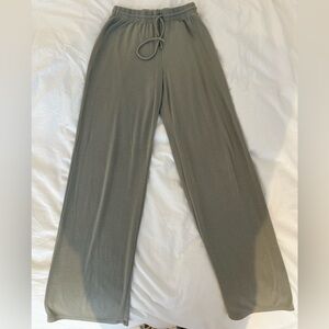 Wilfred Green Track Pants with Elastic Waistband